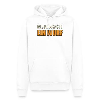 Nur noch ein Wurf - Männer Premium Bio Hoodie - Weiß - Vorne - Nico (187cm)