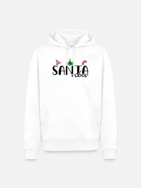 Weihnachtsbaum Zuckerstange Advent - Männer Premium Bio Hoodie - Weiß