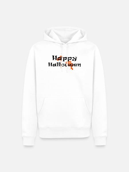 Happy Halloween - Männer Premium Bio Hoodie - Weiß