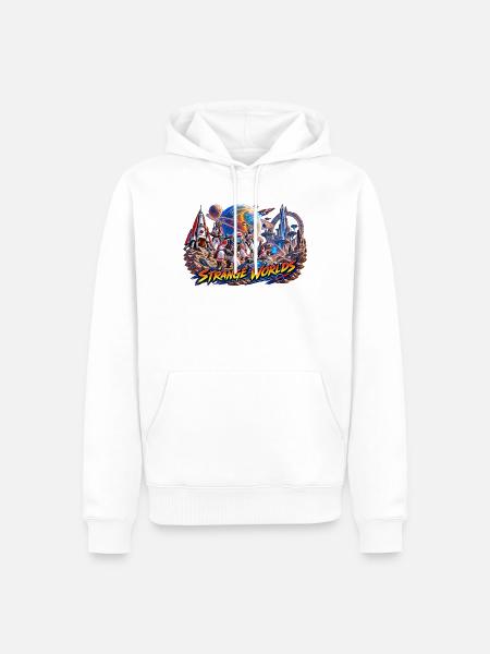 Fremde Welten 2 - Männer Premium Bio Hoodie - Weiß