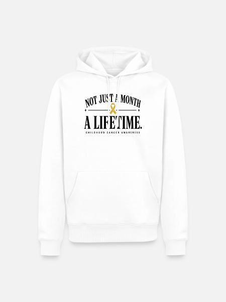 Nicht Nur Ein Monat, Sondern Lebenslanges - Männer Premium Bio Hoodie - Weiß