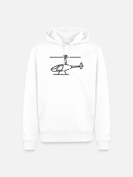 Gyrokopter - Männer Premium Bio Hoodie - Weiß