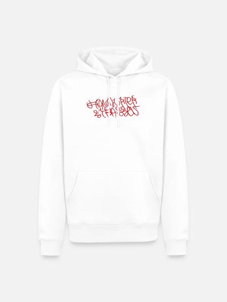 Frankfurter Strassen - Männer Premium Bio Hoodie - Weiß