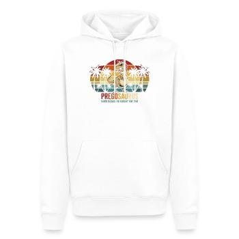 Schwangerschaftshumor: Werdende Mutter Dinosaurier - Männer Premium Bio Hoodie - Weiß - Vorne - Nico (187cm)