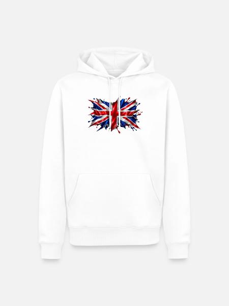 8F428481-D42D-43B0-A41A-8355FA6EA7C8 - Männer Premium Bio Hoodie - Weiß
