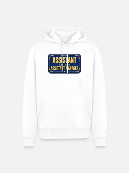 Assistent des stellvertretenden Managers - Männer Premium Bio Hoodie - Weiß