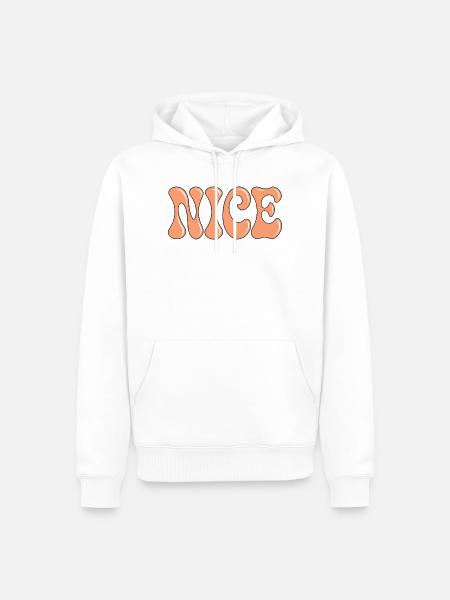 Schöne Blasen, weicher Pfirsichfehler - Männer Premium Bio Hoodie - Weiß