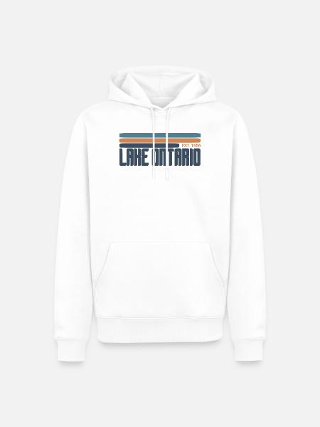 See Ontario  - Männer Premium Bio Hoodie - Weiß