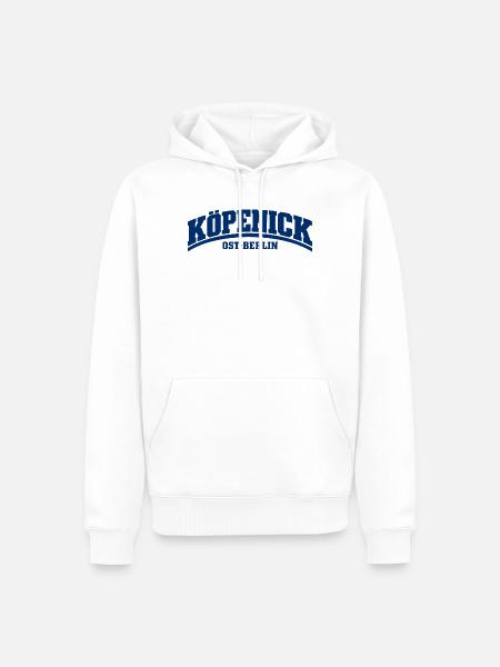 Köpenick - Ost-Berlin - Bezirk - Deutschland - Männer Premium Bio Hoodie - Weiß