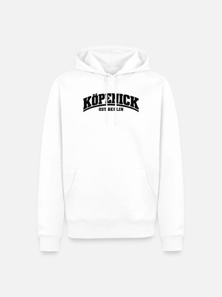 Köpenick - Ost-Berlin - Bezirk - Deutschland - Männer Premium Bio Hoodie - Weiß