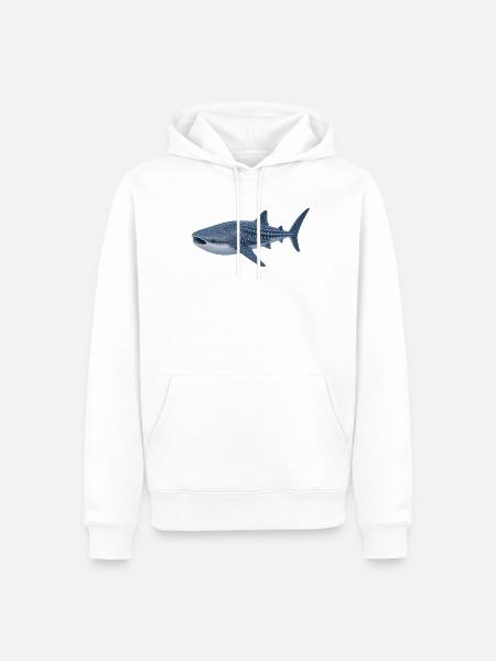 Walhai - Männer Premium Bio Hoodie - Weiß