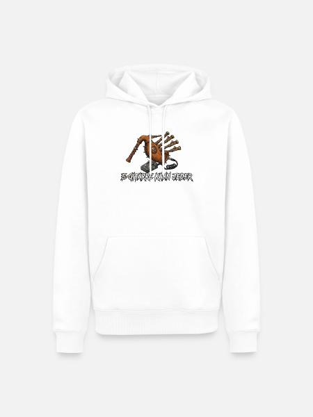 E-Gitarre Kann Jeder - Männer Premium Bio Hoodie - Weiß