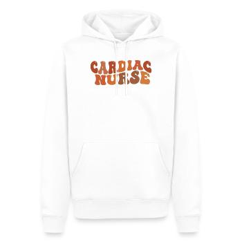 Herzpfleger-Pflegegeschenk - Männer Premium Bio Hoodie - Weiß - Vorne - Nico (187cm)