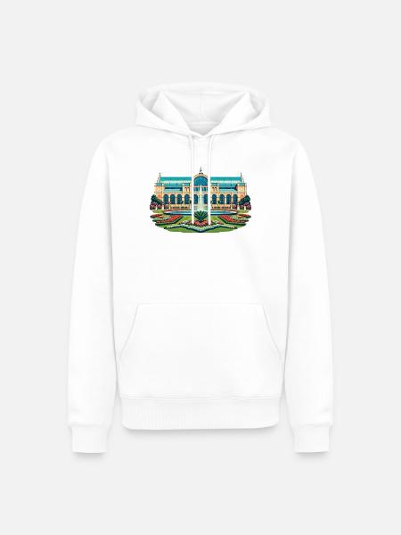 Flora Köln Retro - Männer Premium Bio Hoodie - Weiß