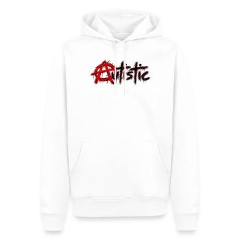 autistic - Autismus - Männer Premium Bio Hoodie - Weiß - Vorne - Nico (187cm)