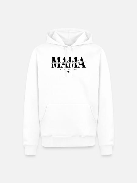Mama – Mein sicherer Ort Geschenk - Männer Premium Bio Hoodie - Weiß