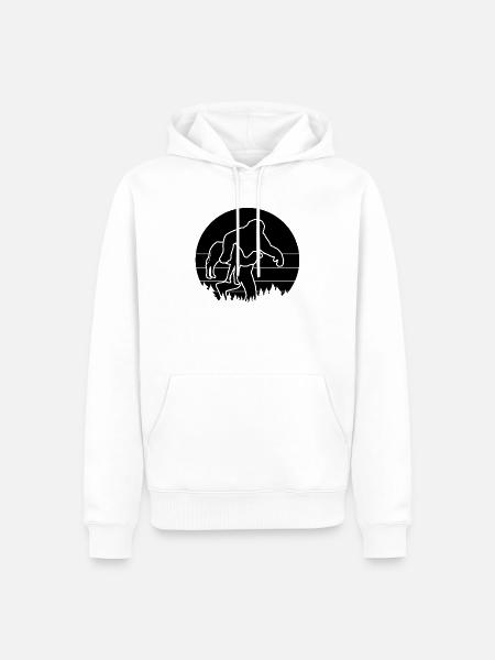 Bigfoot und Kamel - Männer Premium Bio Hoodie - Weiß