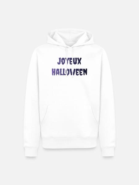 HALLOWEEN. KÜRBIS. HALLOWEEN KÜRBIS - Männer Premium Bio Hoodie - Weiß