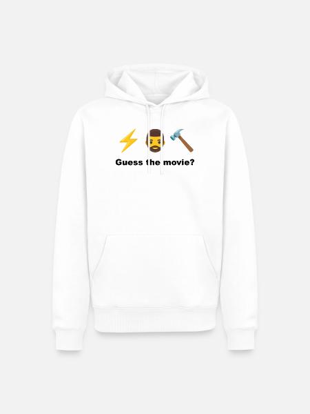 Die Schmiede des Donnergottes - Männer Premium Bio Hoodie - Weiß