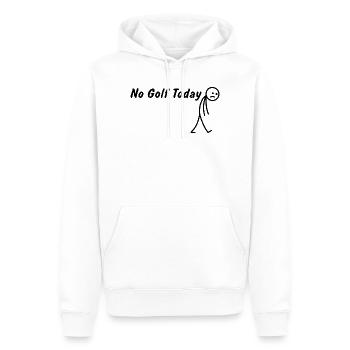 Heute kein Golf – Lustiges Golfgeschenk - Männer Premium Bio Hoodie - Weiß - Vorne - Nico (187cm)