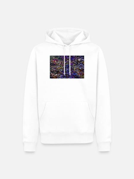 dichte_schichtung - Männer Premium Bio Hoodie - Weiß