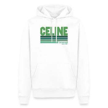 Céline-grüne Legende - Männer Premium Bio Hoodie - Weiß - Vorne - Nico (187cm)