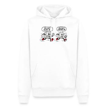Geek Humor CTRL vs ESC - Männer Premium Bio Hoodie - Weiß - Vorne - Nico (187cm)