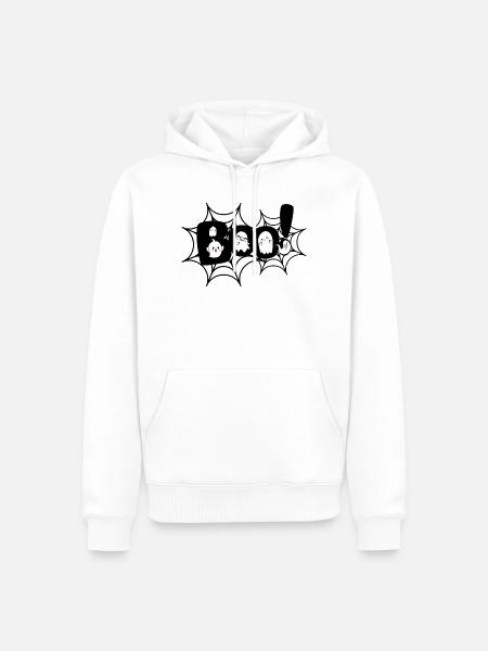 Buh! - Männer Premium Bio Hoodie - Weiß