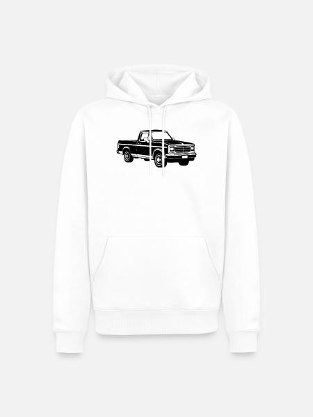 Pickup-Truck-Straßenwagen - Männer Premium Bio Hoodie - Weiß