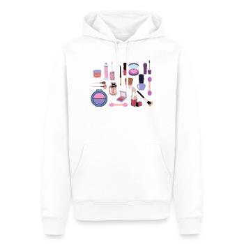 Pastell-Make-up-Kollektion - Männer Premium Bio Hoodie - Weiß - Vorne - Nico (187cm)