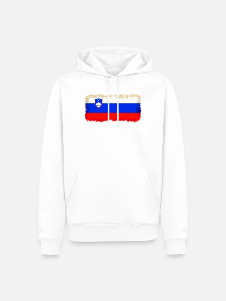 Geschenk für Slowenien - Männer Premium Bio Hoodie - Weiß