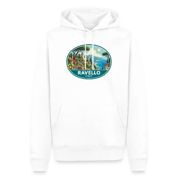 Erleben Sie Ravello in Italien Amalfiküste Reisen - Männer Premium Bio Hoodie - Weiß - Vorne - Nico (187cm)