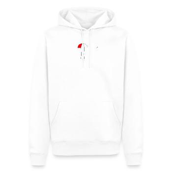 Regenschirm Qualle Minimalismus Lineart Meer - Männer Premium Bio Hoodie - Weiß - Vorne - Nico (187cm)