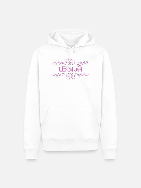 Leona - Männer Premium Bio Hoodie - Weiß