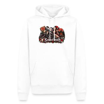  Schwarzwald Bikerin Hell Yeah Motorrad Und - Männer Premium Bio Hoodie - Weiß - Vorne - Nico (187cm)