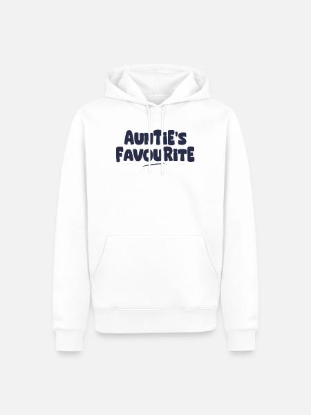 Tantes Lieblingsgeschenk - Männer Premium Bio Hoodie - Weiß