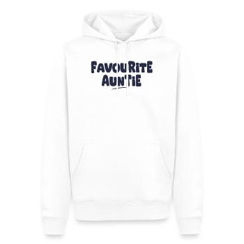 Lieblingsgeschenk der Tante - Männer Premium Bio Hoodie - Weiß - Vorne - Nico (187cm)