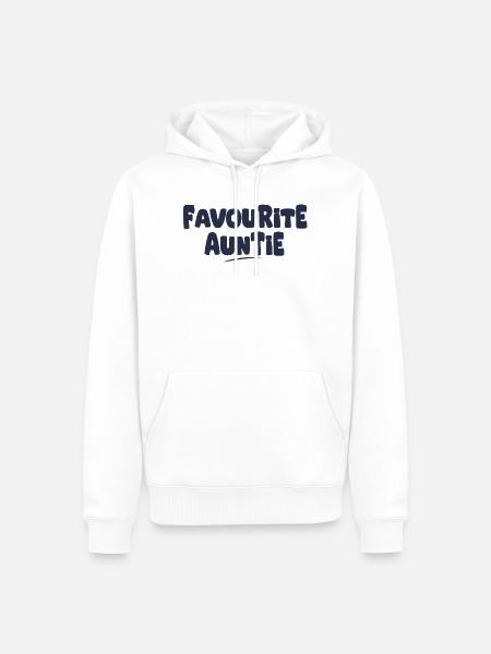Lieblingsgeschenk der Tante - Männer Premium Bio Hoodie - Weiß