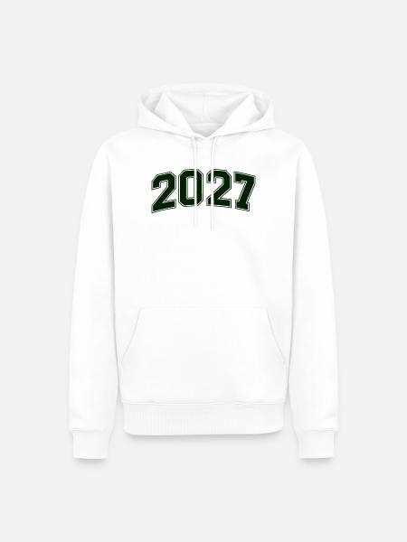 2027 - Männer Premium Bio Hoodie - Weiß