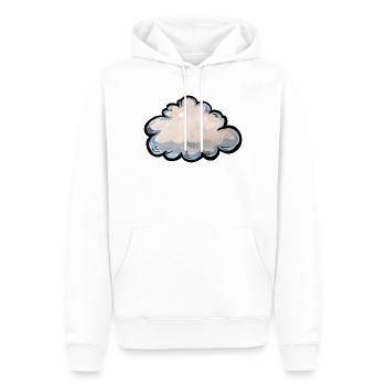 Pastel Cloud Aquarellgrafik - Männer Premium Bio Hoodie - Weiß - Vorne - Nico (187cm)