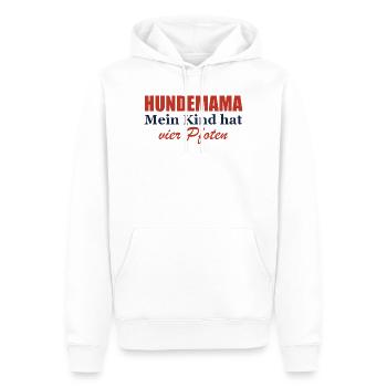 Hundemama – Mein Kind hat vier Pfoten - Männer Premium Bio Hoodie - Weiß - Vorne - Nico (187cm)