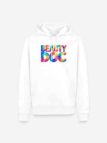 Beauty Doc - Männer Premium Bio Hoodie - Weiß