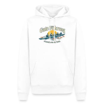 Gute Führung Teamgeschenk für Chefin oder Chef - Männer Premium Bio Hoodie - Weiß - Vorne - Nico (187cm)