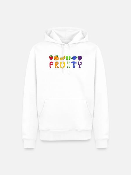 fruchtig - Männer Premium Bio Hoodie - Weiß