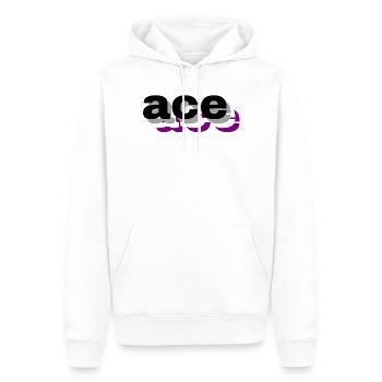 3D-asexuell - Männer Premium Bio Hoodie - Weiß - Vorne - Nico (187cm)