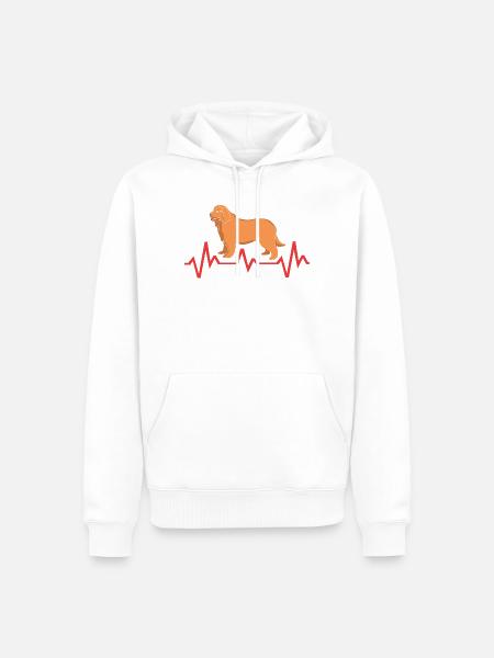 Neufundländer - Männer Premium Bio Hoodie - Weiß