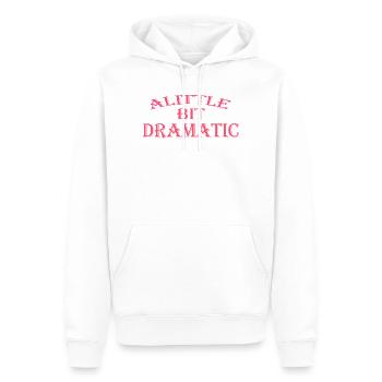 Ein bisschen dramatisch Lustig Cool Für Männer Frauen - Männer Premium Bio Hoodie - Weiß - Vorne - Nico (187cm)