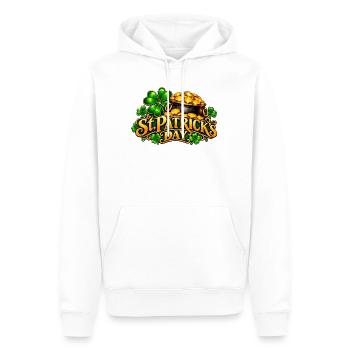 St Patrick's Tag Goldtopf Kleeblatt - Männer Premium Bio Hoodie - Weiß - Vorne - Nico (187cm)