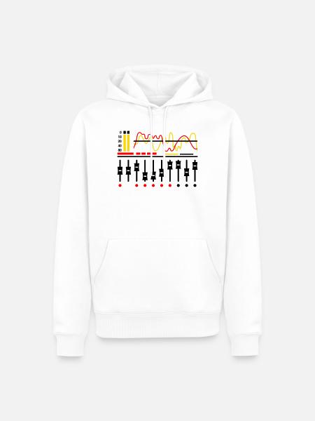 Mixing Table - Männer Premium Bio Hoodie - Weiß