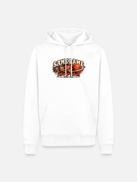 Basketball - Männer Premium Bio Hoodie - Weiß